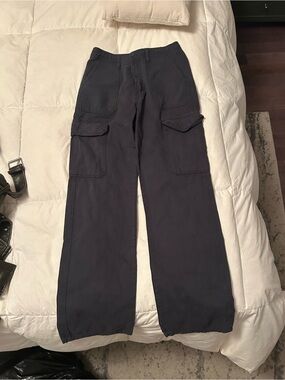 Zara Dark Navy Cargo Pants